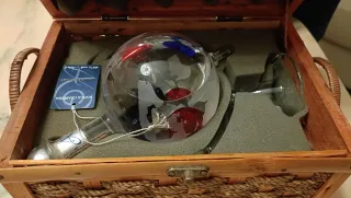 Bottiglia Mappamondo Vetro Decorata