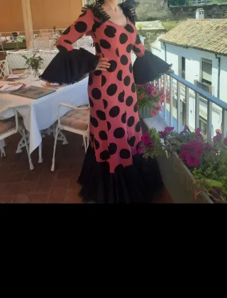 Vestido Flamenca Lunares Talla 42