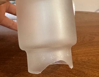 Lámpara de techo vintage dorada años 70