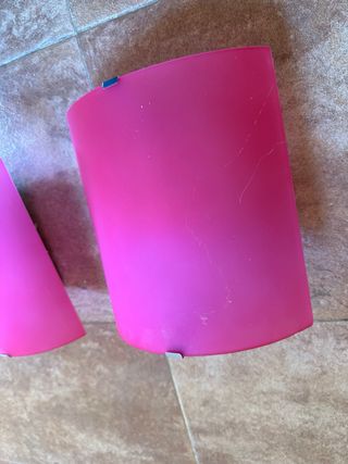 Apliques de pared fucsia (3 unidades)