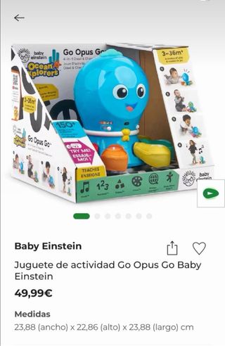 Pulpo Juguete Actividad Baby Einstein