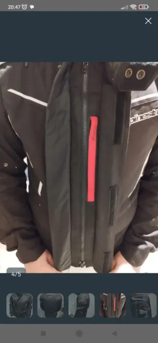 Chaqueta de moto Alpinestars con protecciones