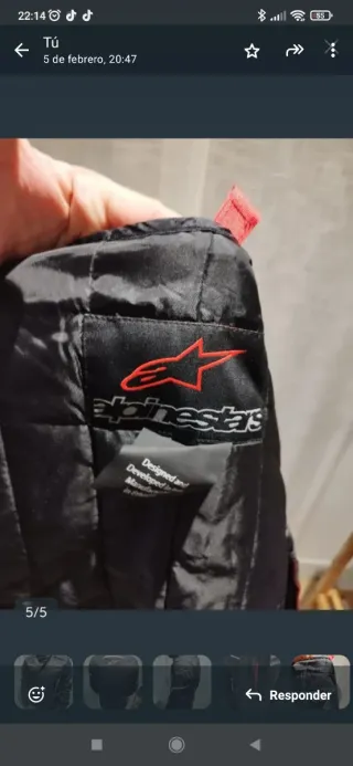 Chaqueta de moto Alpinestars con protecciones