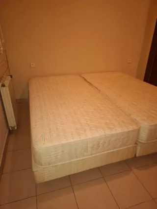 2 Camas Individuales Juntas Cremallera.