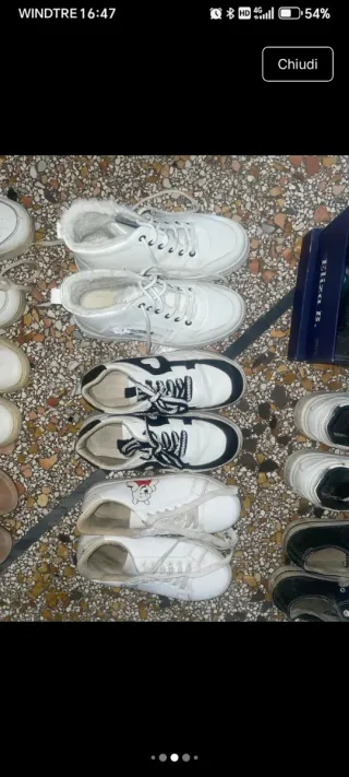 Scarpe da ginnastica bianche e nere