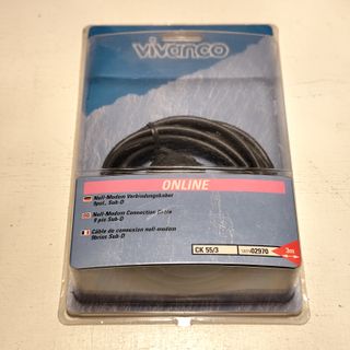 Cable Null-Modem Sub-D 9 pines VIVANCO - nuevo