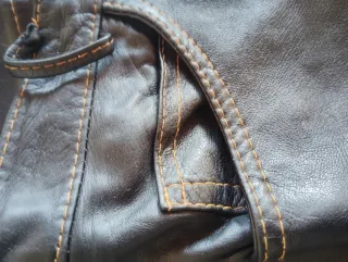 Pantalones de piel negros