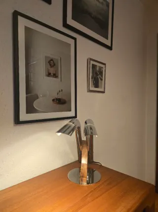 Lámpara de oficina metal cromado SOLO ALQUILER