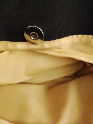 Borsa David Jones nera con manici marroni