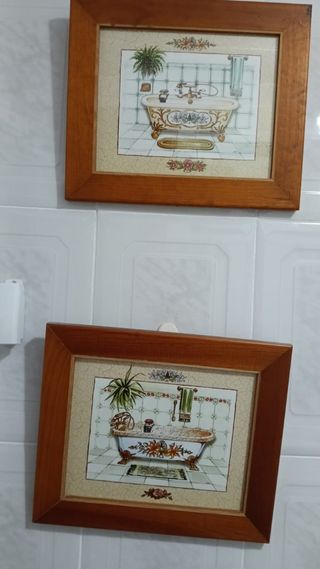 Cuadros decorativos baño