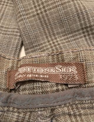 Pantaloni uomo a quadretti taglia L