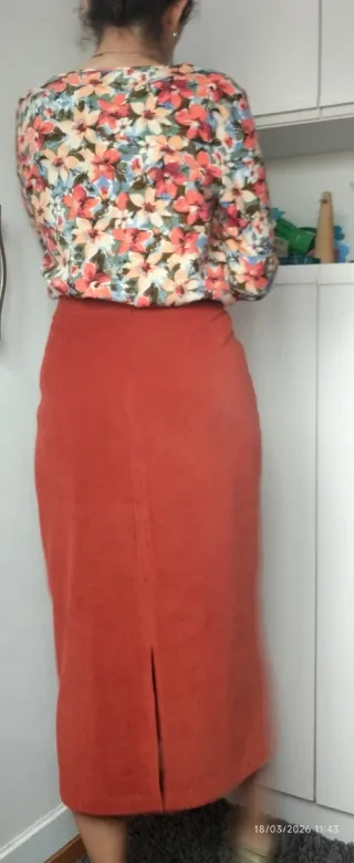 Falda midi vintage Boutique Italiana T.44