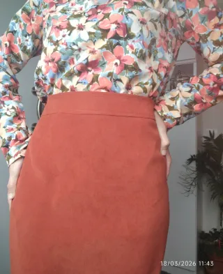 Falda midi vintage Boutique Italiana T.44