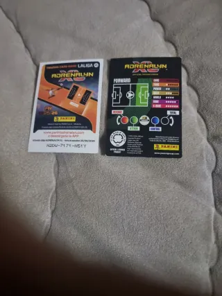 Carta Fútbol Panini Messi y Pedri