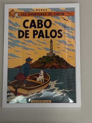 Lote 2 Láminas Tintín Enmarcadas 23x31