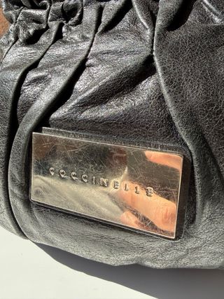 Borsa Coccinelle Vera Pelle Nera