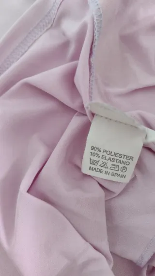 Blusa con estampado floral talla L manga corta