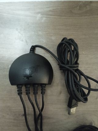 Mandos Buzz PS2 originales 4 pulsadores + receptor