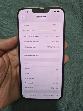 iPhone 13 Pro Max 512GB Dorado