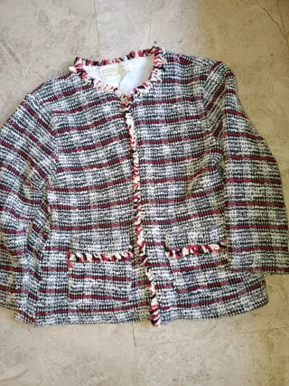 Chaqueta tweed niña