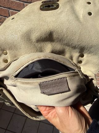 Borsa Vera Pelle Beige