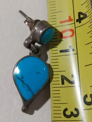 Pendientes Plata Piedra Azul