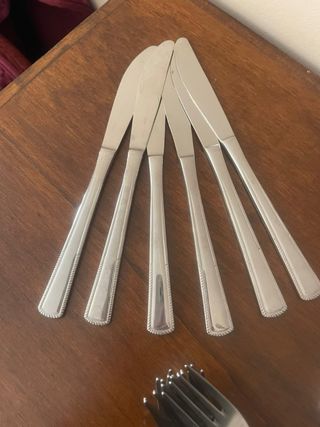 Set 18 posate acciaio inox 18/10 vintage anni 80