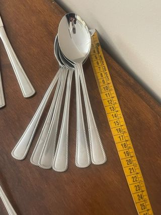 Set 18 posate acciaio inox 18/10 vintage anni 80