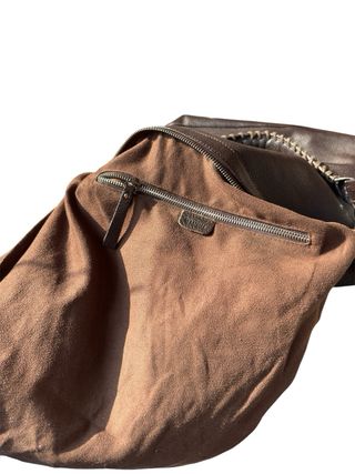 Borsa Vera Pelle Marrone city