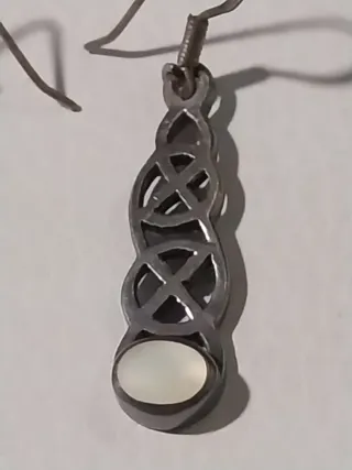 Pendientes Plata Celta con Nácar