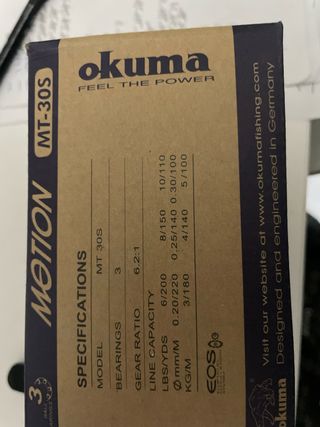 Carrete Okuma Motion MT-30S.