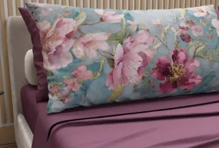 Completo letto matrimoniale floreale