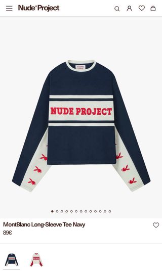 Sudadera Nude Project MontBlanc Navy CON ETIQUETA