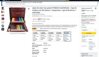 Carbothello 60 lápices pastel en caja de madera