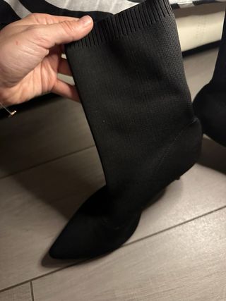 Stivaletti neri tacco alto