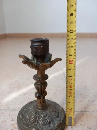 Candelabro de Bronce Dorado