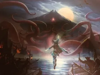 Tapete MagicCon Amsterdam Tamiyo VS Emrakul