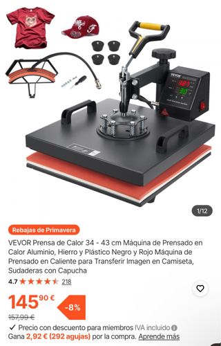 Combo Máquinas Estampación