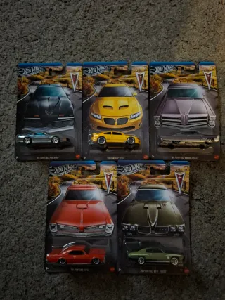 Pontiac Hot Wheels Silver Series Full Collection