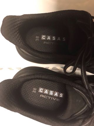 Zapatillas CASA ACTIVE Negras Talla 38