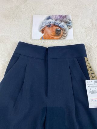 Pantalón Zara elegante azul talla XS