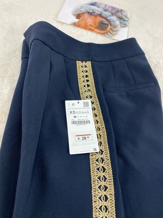 Pantalón Zara elegante azul talla XS