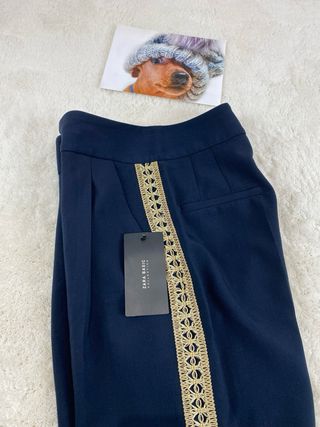 Pantalón Zara elegante azul talla XS