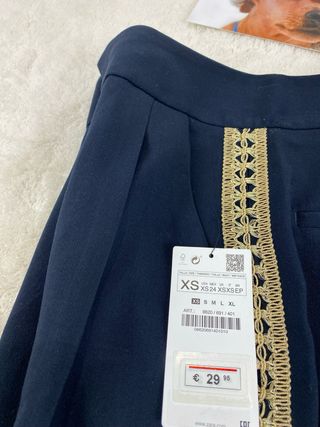 Pantalón Zara elegante azul talla XS