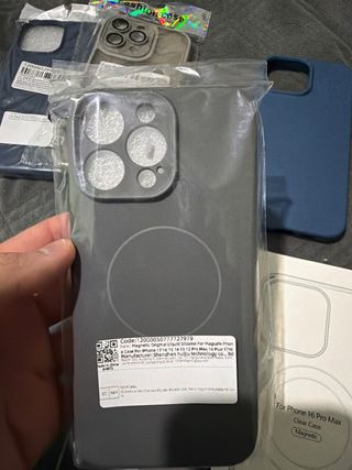 Lote 6 Capas iPhone 16 Pro Max