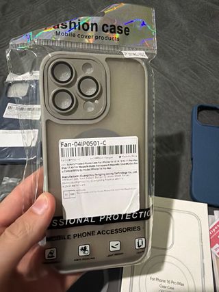 Lote 6 Capas iPhone 16 Pro Max