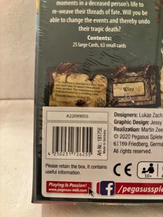 Gioco da tavolo Studi Proibiti universo Horror