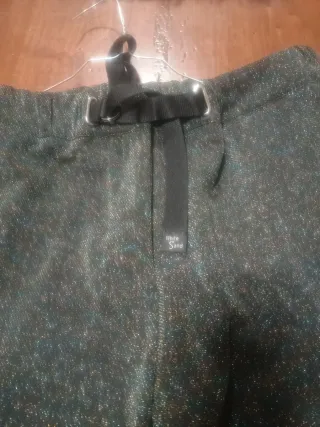 Pantaloni White Sand tessuto scintillante