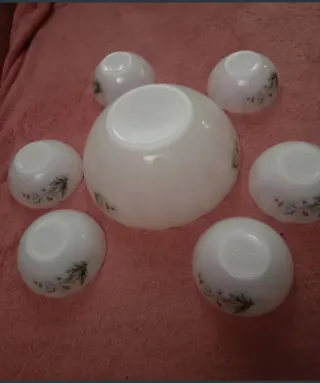 Conjunto Arcopal Flor de Margarita Cuencos 7piezas