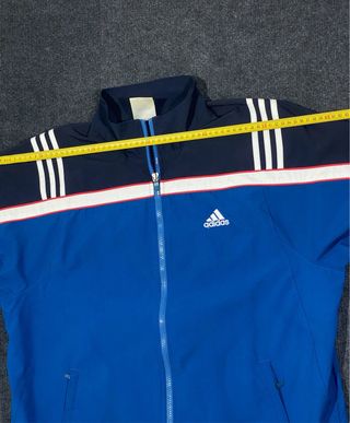 Chaqueta Adidas Talla L Azul y Blanco